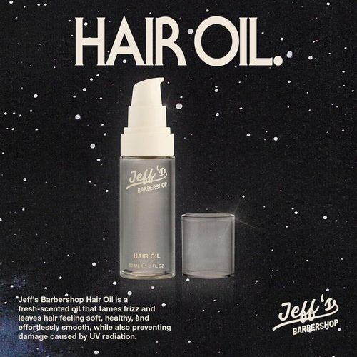 Jeff’s Barbershop Hair Oil - Nourishing Serum for Men & Women | Restores Shine & Repairs Damage (2.2 fl oz)