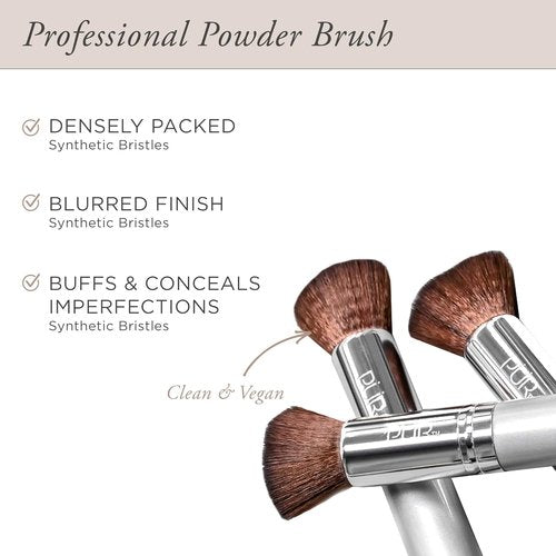 PÜR MINERALS Chisel Brush - Flat Top Makeup Brush with Synthetic, Cruelty-Free Bristles, 1 Ct.