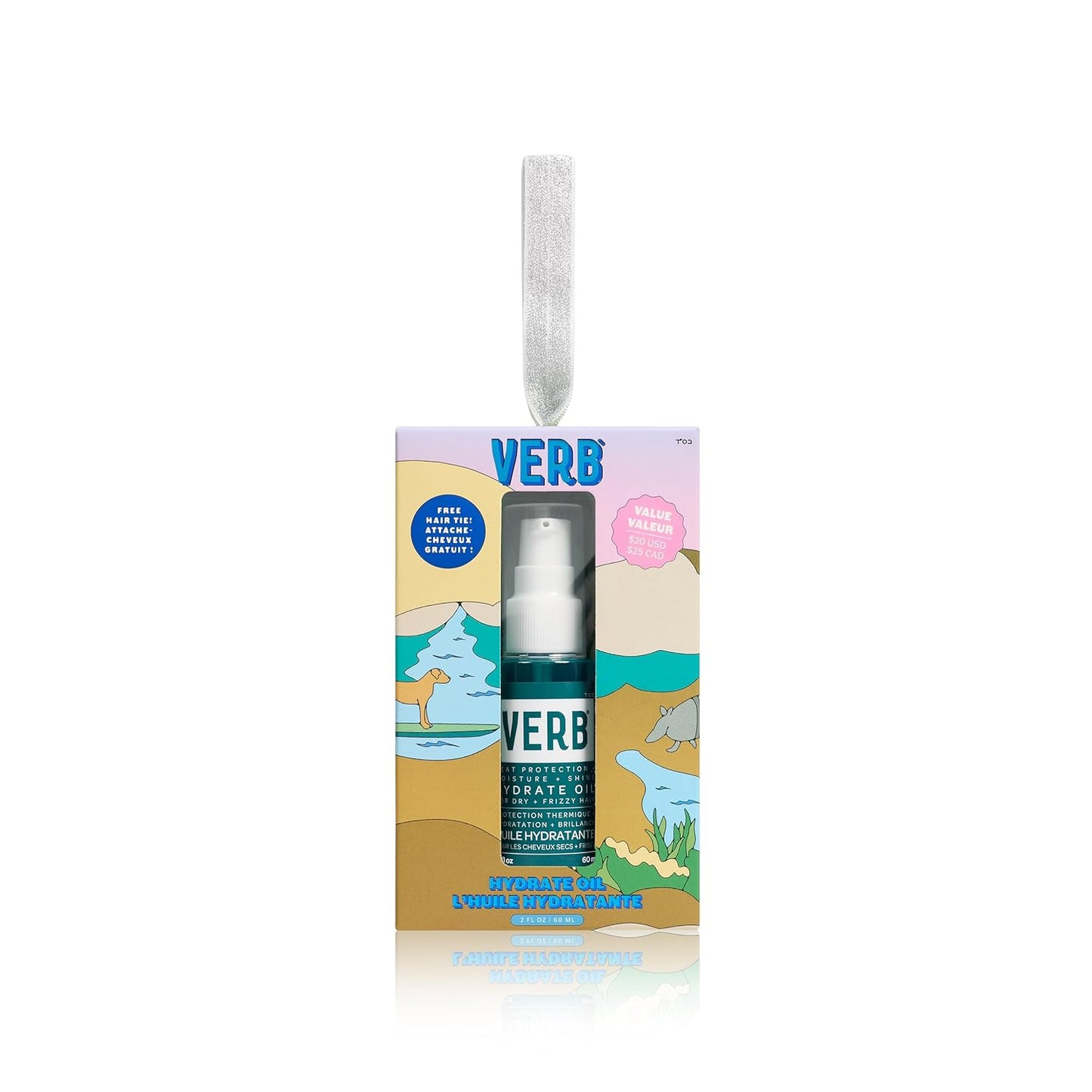 VERB Hydrate Oil - Moisturizing Shine Booster - Smooths Frizz & Protects Heat - Amber + Warm Jasmine Scent