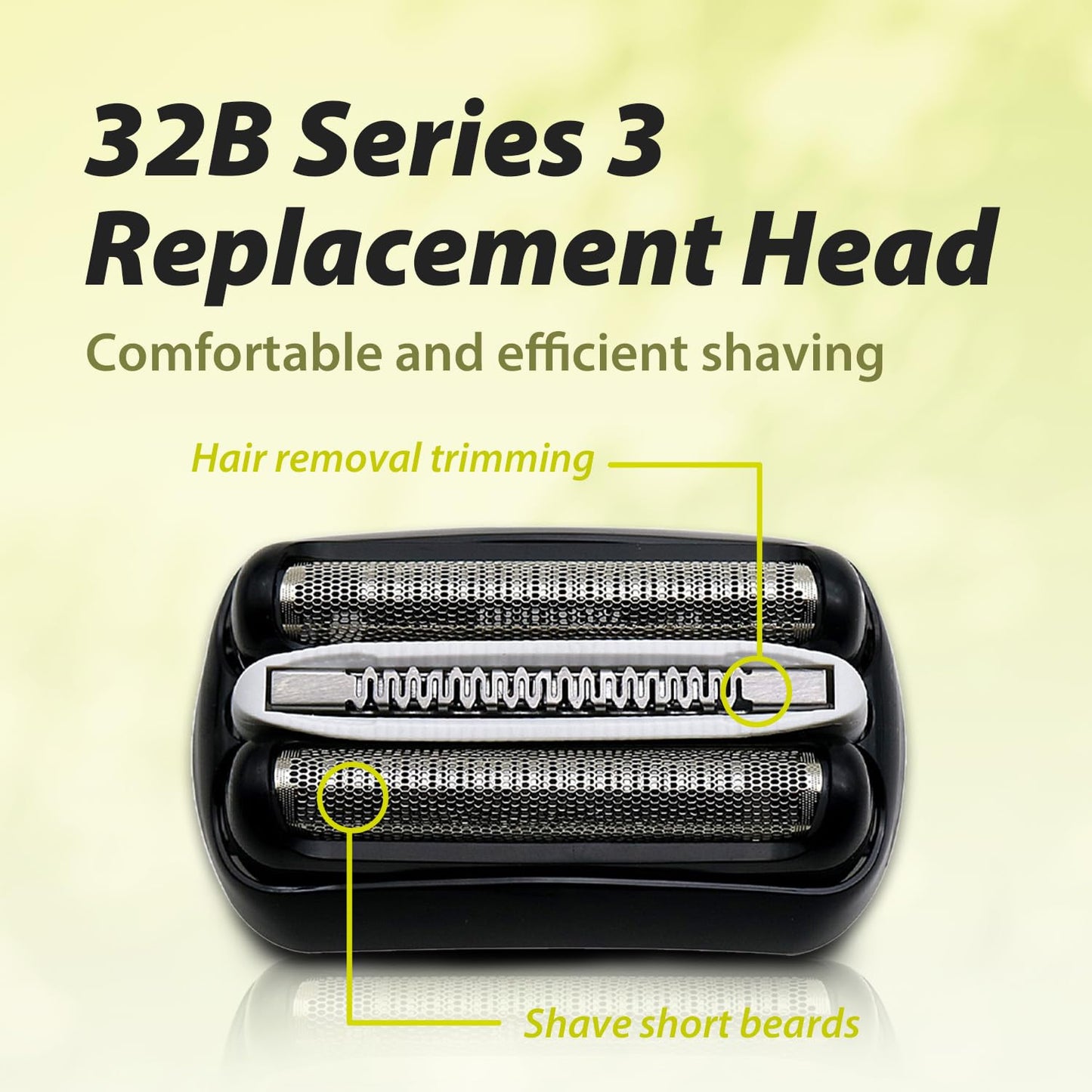 Skiennix Electric Shaver Replacement Heads - 2-Pack Compatible with S3 Foil & Cutter Razor | Fits 3040s, 3010s, 310s, 3000s, 3050cc, 3080s, 390cc