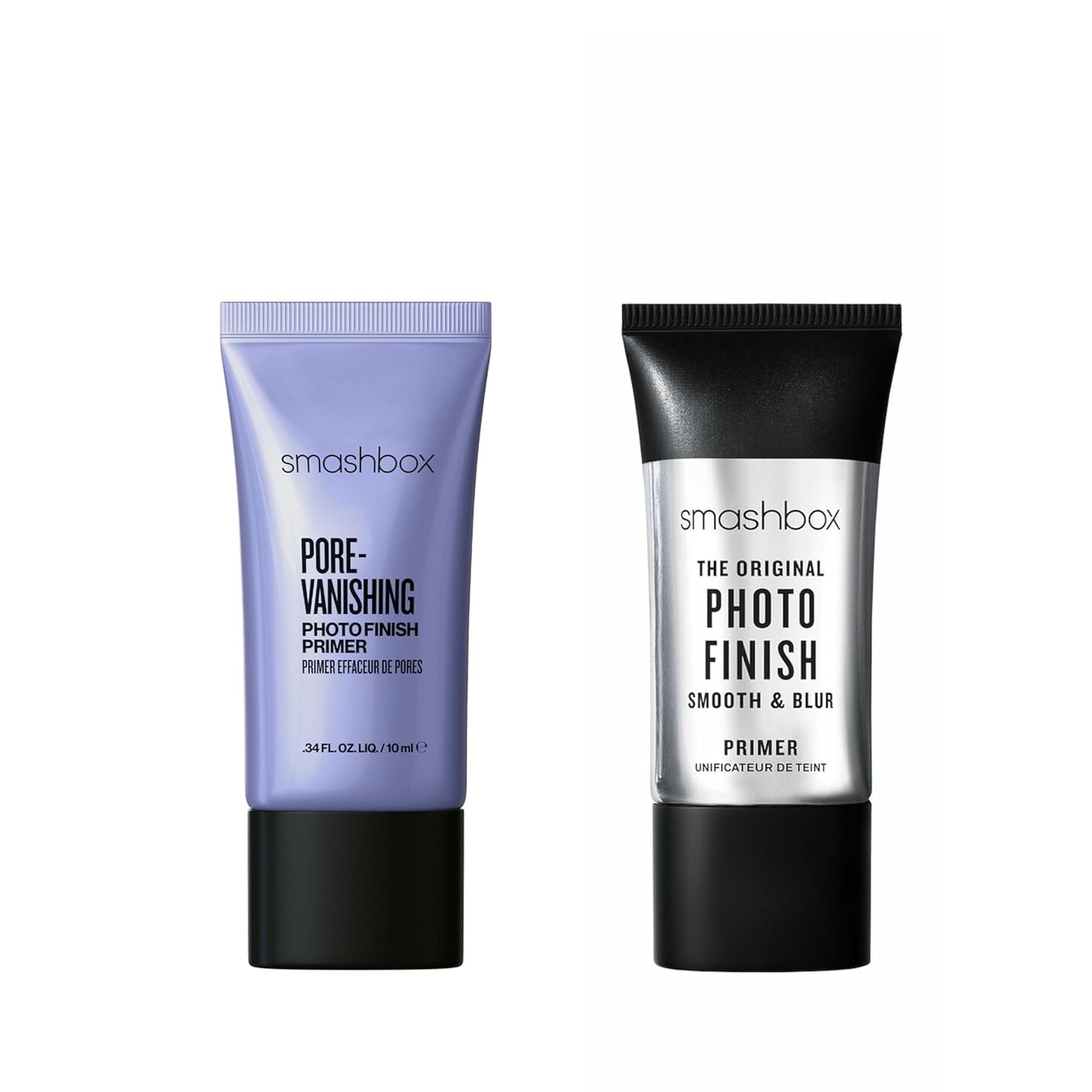 Smashbox Photo Finish Primer Set - Smooth & Blur Skin + Minimize Pores | Travel Size 0.34 Fl Oz Each