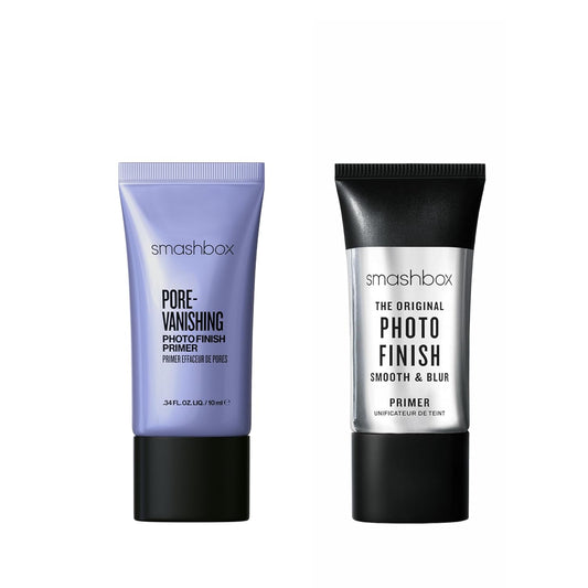 Smashbox Photo Finish Primer Set - Smooth & Blur Skin + Minimize Pores | Travel Size 0.34 Fl Oz Each