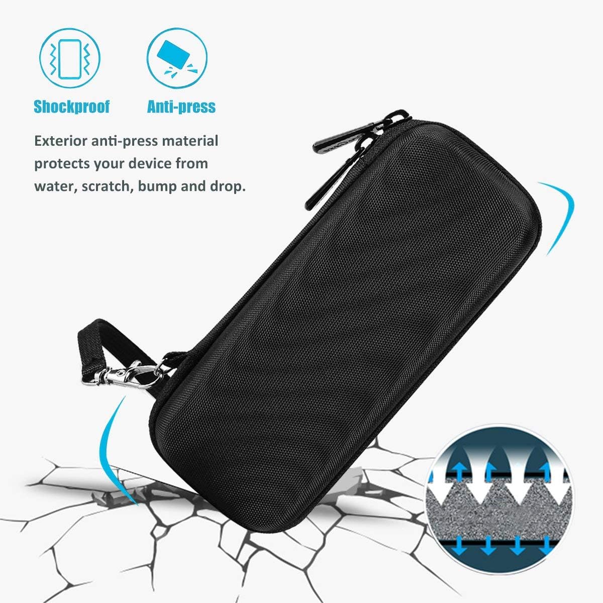 Skiennix Hard Case for Mustache Trimmer - Travel Carry Bag for QP2724, QP2834, QP2520, QP2530, QP2620
