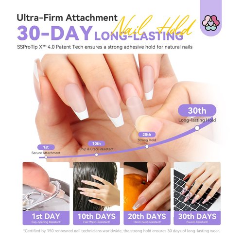 SAVILAND 30g Solid Nail Glue Gel: 30-Day Long Wear 2026 Gel Nail Glue Solid Gel Strong Adhesive for False Tips 3D Sculpture U V Nail Enthusiasts Home DIY