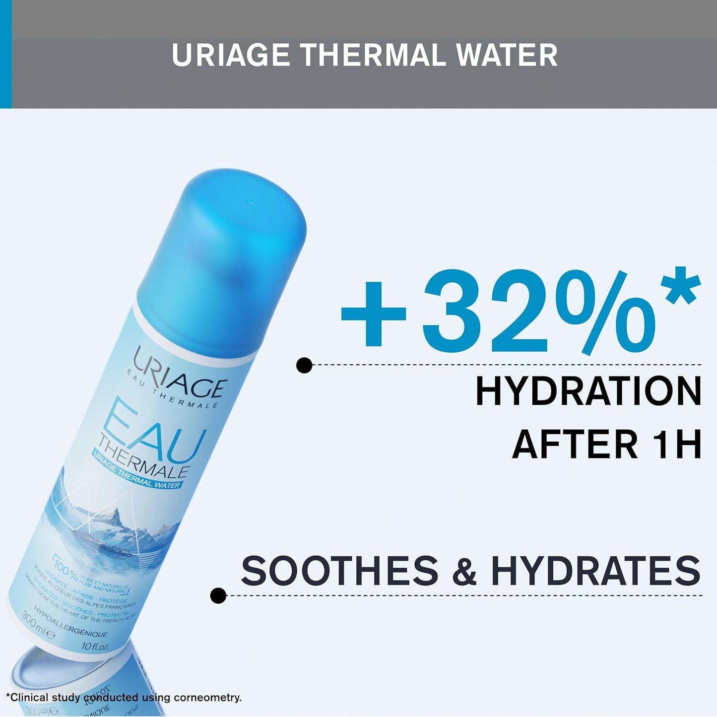 Uriage Face Mist - 100% Pure Thermal Water for Hydration & Soothing | Multi-Purpose Family Spray