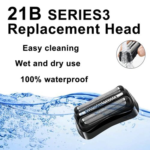 Braun 21B Series 3 Electric Shaver Replacement Head - Compatible Foil for 3010s, 3040s, 5409