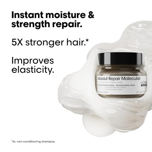 L'Oréal Professionnel Paris Absolut Repair Shampoo & Mask Set - Nourishing Repair for Dry, Damaged Hair
