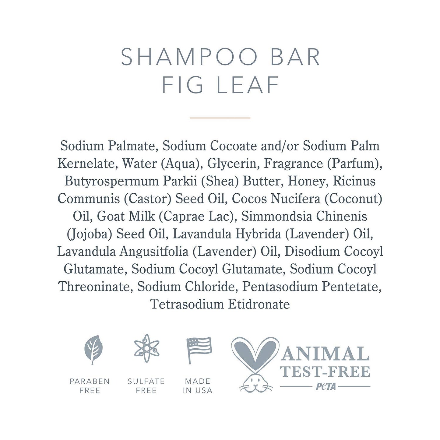 Beekman 1802 Shampoo Bar - Nutrient-Rich Goat Milk Hair Cleansing - Fig Leaf Scent | 3.5 oz