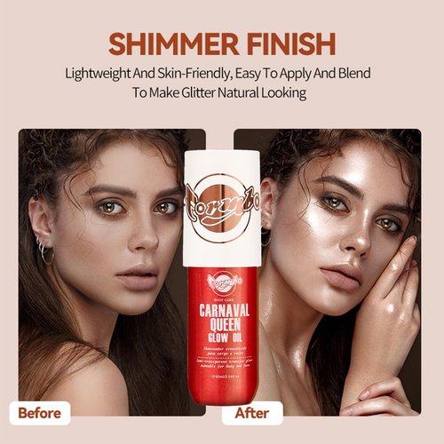 Body Glow Oil for Face & Body - 90ML Shimmering Highlighter Liquid