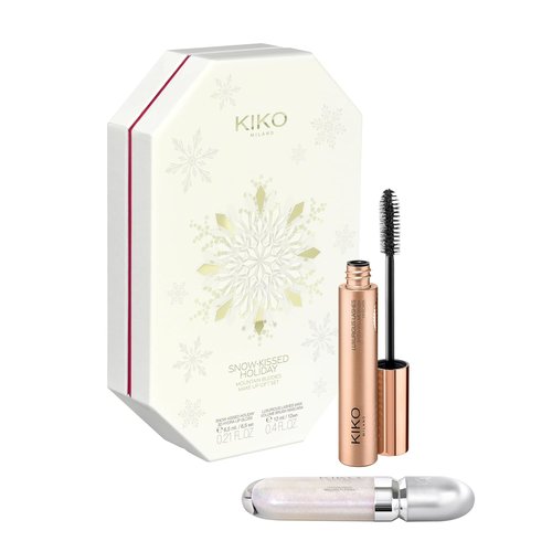 KIKO Milano Makeup Gift Set - Snow-Kissed Holiday Mountain Buddies | 3D Hydra Lip Gloss & Volumizing Mascara