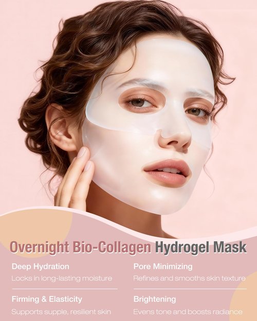 Bio-Collagen Hydrogel Sheet Mask - Overnight Hydrating Face Mask for Radiant Skin | 35g x 5ea