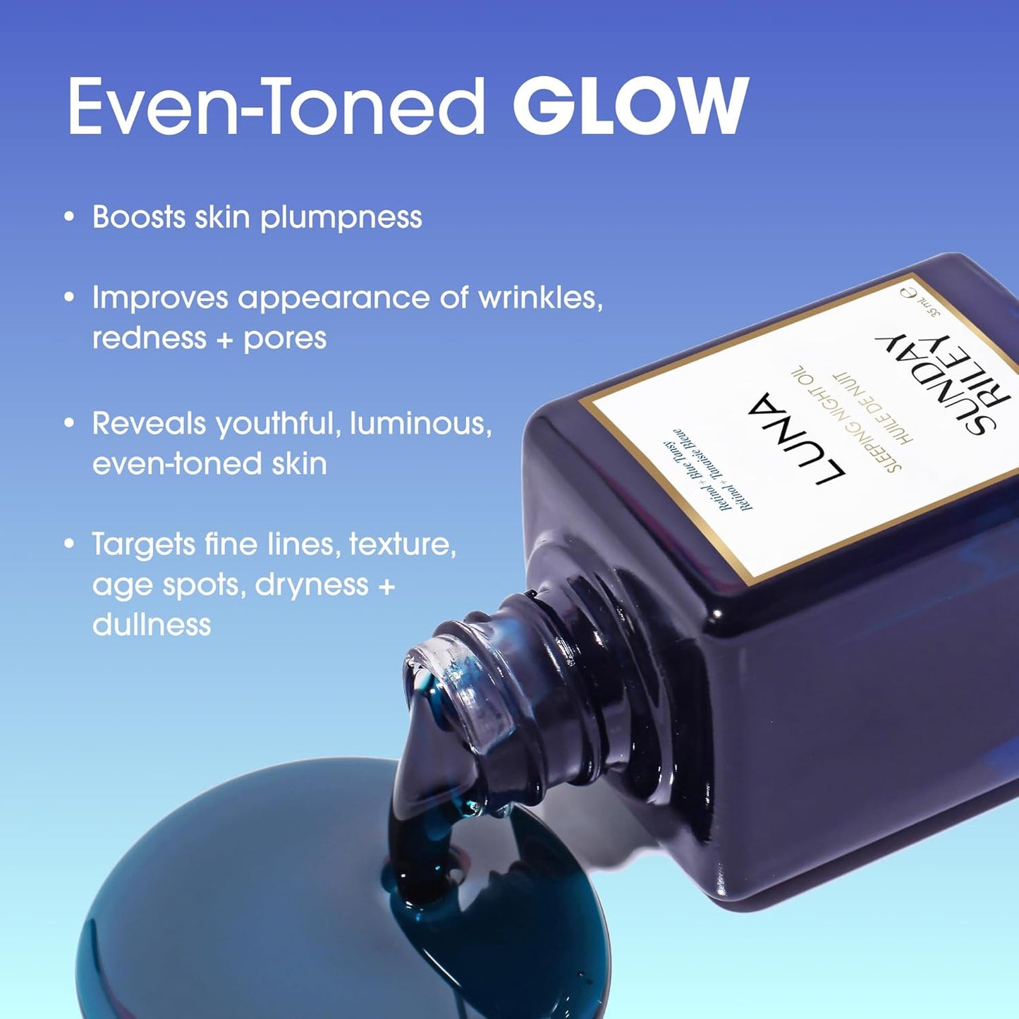 Sunday Riley Luna Retinol Night Face Oil - Anti-Aging Formula for Youthful Skin