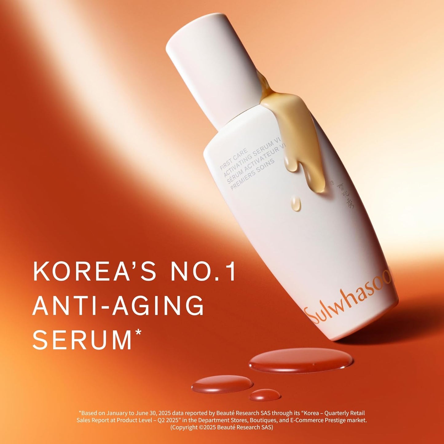 Sulwhasoo First Care Activating Serum - Anti-Aging Formula for Fine Lines & Dryness | 500-Hour Aged Ginseng & Vitamin C | Korean Skincare