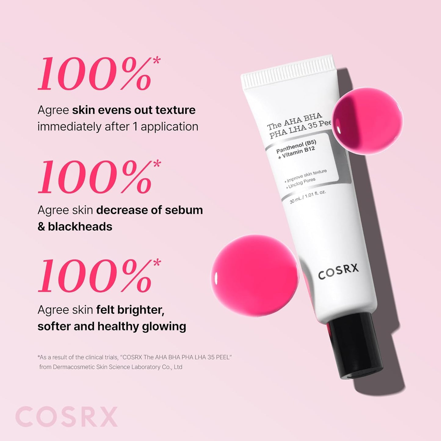 COSRX AHA BHA PHA LHA 35% Peel - Chemical Exfoliating Gel for Dull, Oily Skin | 1.01 fl. oz / 30 ml