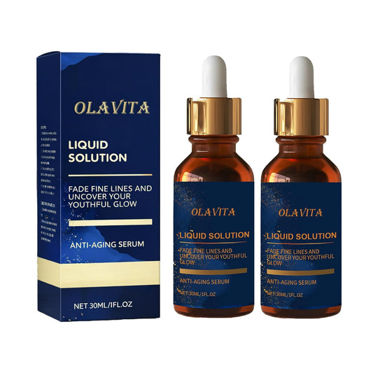 OLAVITA Anti-Aging Serum - Vitamin C, Retinol & Aloe Formula for Fine Lines & Uneven Texture | 2 Pack
