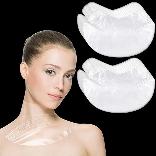 Skiennix Neck Wrinkle Mask - 200 Disposable Sheets for Moisture Lock & Firming | DIY Skin Care