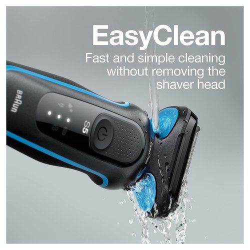 Braun Series 5 5049cs Electric Shaver - Cordless Wet & Dry Face Shaver with Beard Trimmer | Blue
