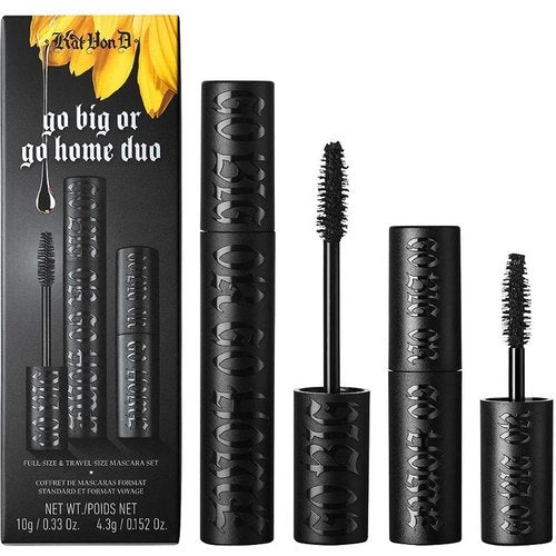 KVD Vegan Beauty Go Big or Go Home Mascara Set - Volumizing & Lengthening Formula | Black