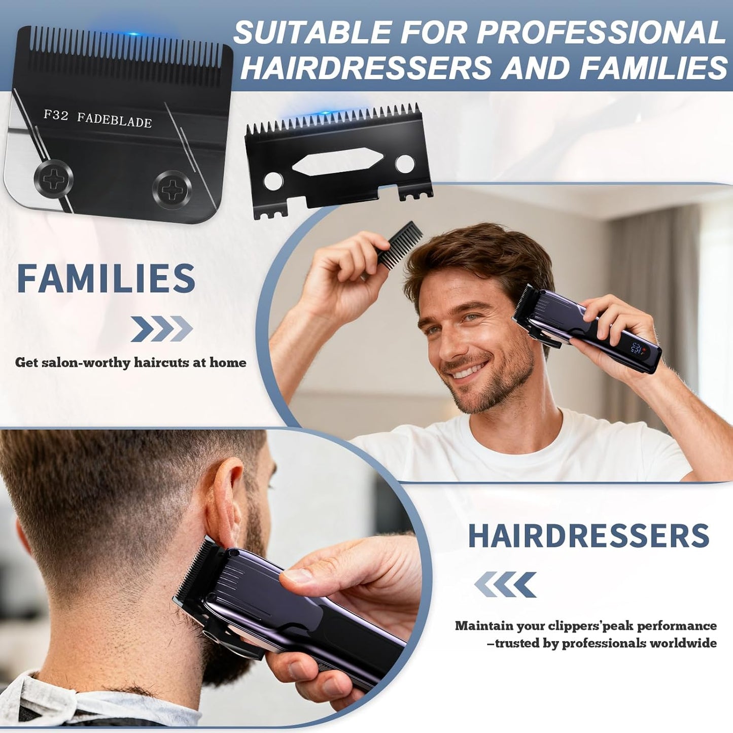 Wahl F32 Professional Fadeout Blade - High Precision Zero Adjustable Replacement Blade (1 Pack)