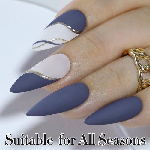 Double Rhythm 15ML Gel Nail Polish Pure Sheer Same Color Same Bottle Soak Off Gel Polish Art Manicure Salon DIY at Home for Women (Deep Blue Gray-A1465)
