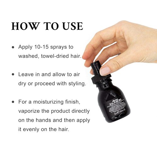 Davines OI All In One Milk - Leave-In Conditioner Spray | Powerful Detangler & Hydrating Treatment | Smooths Frizzy Hair