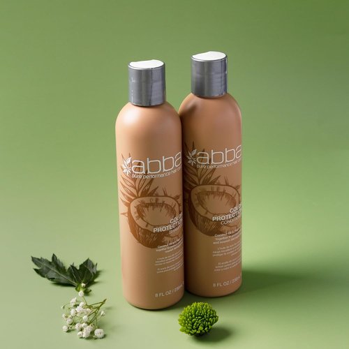 ABBA Pure Color Protection Shampoo - Nourishing Coconut Oil & Sage Formula