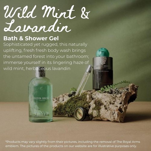 Molton Brown Body Wash - Wild Mint & Lavandin Scent | Refreshing 10 fl. oz. Size