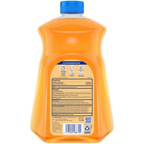 Dial Antibacterial Defense Liquid Hand Soap + Aloe, Gold Scent, 52 Fl Oz Hand Soap Refill (3 Count), Dermatologist-Tested, Gentle Formula