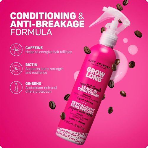Marc Anthony Leave-In Hair Conditioner Spray - Moisturizing Detangler with Biotin for Long, Smooth Hair