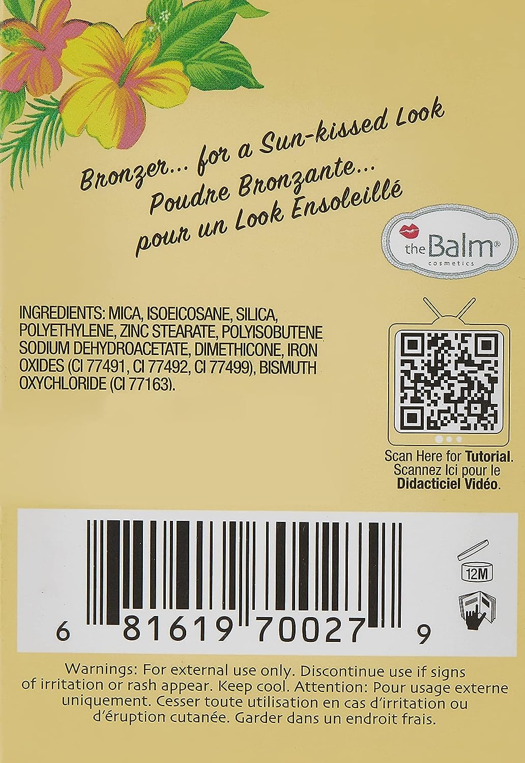 theBalm Bahama Mama Bronzer - Natural Sun-Kissed Glow | Perfect for All Skin Tones