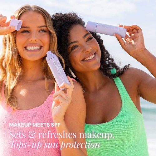 Naked Sundays SPF 50 Hydrating Glow Face Mist - Lightweight Daily Sunscreen & Makeup Setting Spray, 75ml