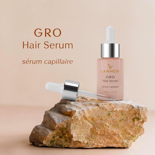 Lanmeri Vegan Hair Growth Serum - Natural Scalp Treatment for Thinning Hair | Fuller, Thicker Hair in 90 Days