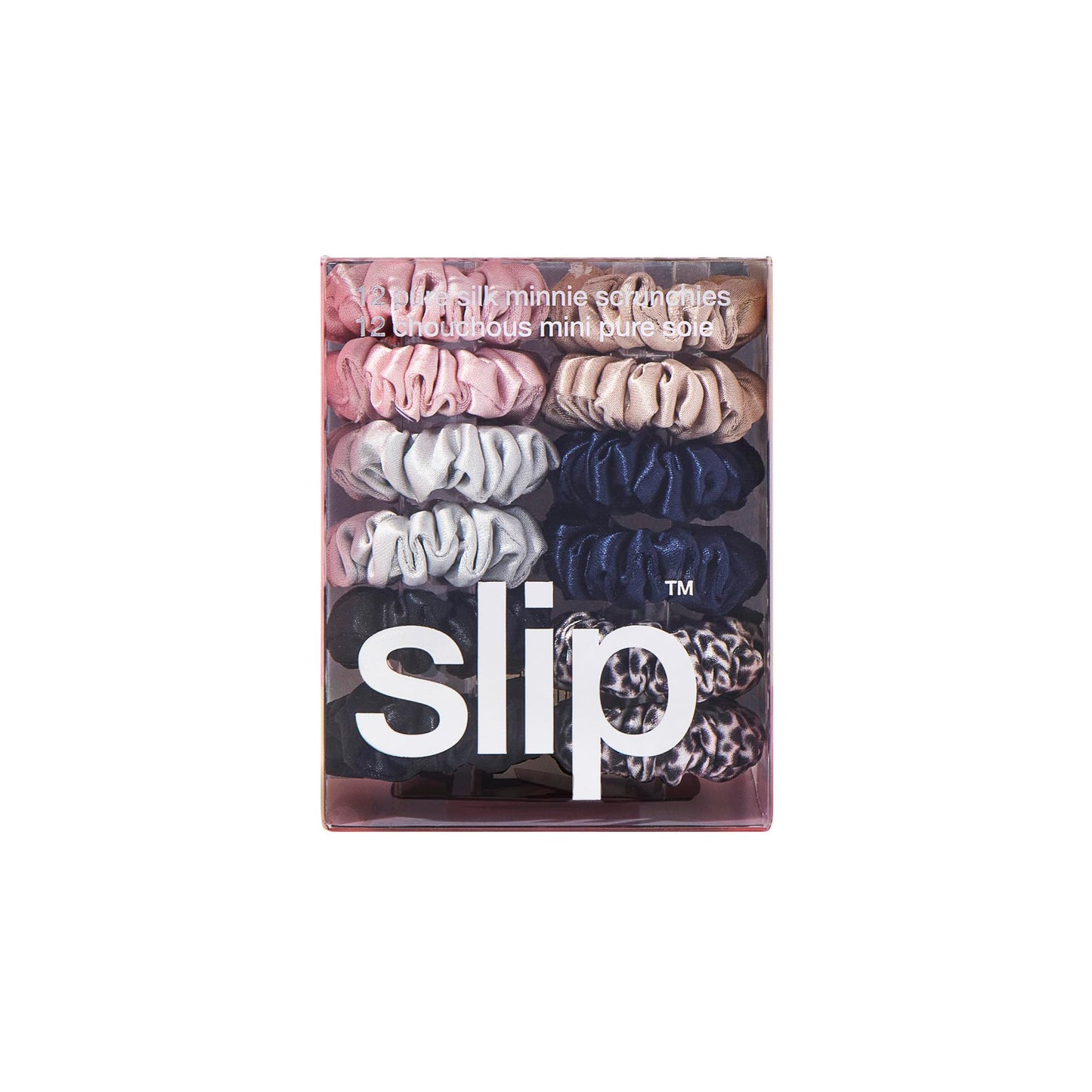 slip Minnie Scrunchies Classic | Pure Silk Scrunchies Set | 100% Mulberry Silk, Anti-Crease, Gentle on Hair, Reduces Breakage | Set of 6 Mini Classic Colors