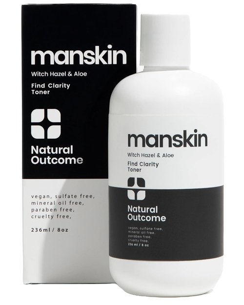 Natural Outcome Men's Face Toner - Daily Pore Cleansing Astringent with Witch Hazel & Aloe Vera | 8 Oz