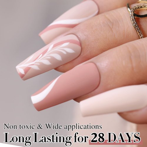 Double Rhythm 15ML Gel Nail Polish Pure Sheer Same Color Same Bottle Soak Off Gel Polish Art Manicure Salon DIY at Home for Women (Pink-A1116)