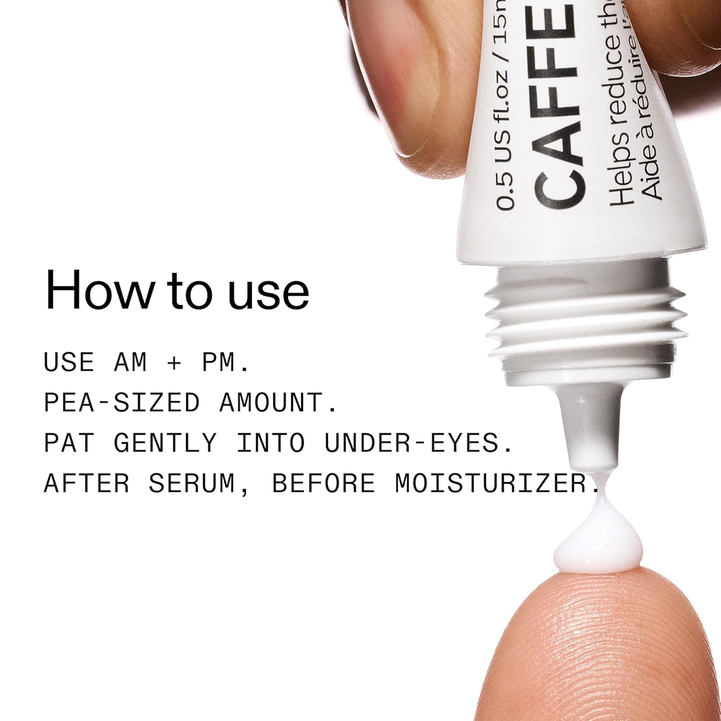 The INKEY List Caffeine Eye Cream - Reduce Puffiness & Dark Circles | 0.5 Fl Oz
