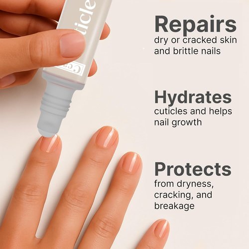 C CARE Fragrance-Free Cuticle Oil - Natural Hydrating Nail Treatment for Damaged Skin & Thin Nails | 10ml