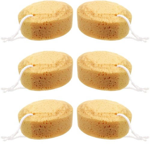 Boao Foam Body Sponge Set - 6 Soft Exfoliating Bath Sponges for Adults | 5.5 Inch Body Scrubber