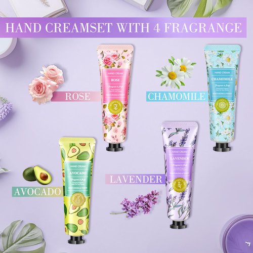 Gift Baskets for Women: Unique Candles & Hand Cream Lotion Gifts Set, Gifts for Mom, Teacher Appreciation Gifts, Relaxing Spa Holiday Gift Set, Birthday Gift for Wife Coworkers Friends, Nurse Gifts