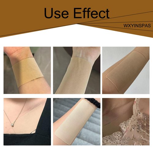 Tattoo Cover Up Tape, 1 Roll Ultra Thin Patches for Concealing Tattoos, Scars, Birthmarks, Invisible, Waterproof, Breathable Makeup Skin Tone Concealer Stickers for Flawless Coverage (10cmx2m,fair)