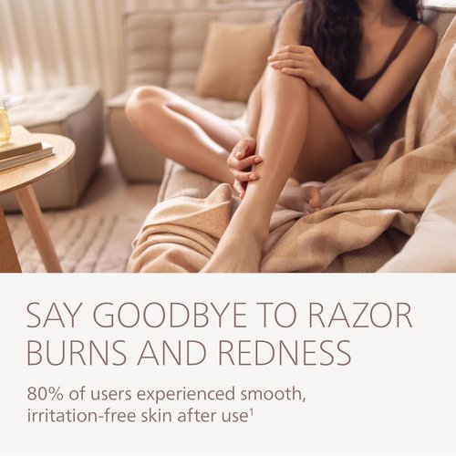Philips Lady Shaver Series 6000 - Cordless Wet & Dry Electric Shaver with 3-Blade System | 80 Mins Runtime
