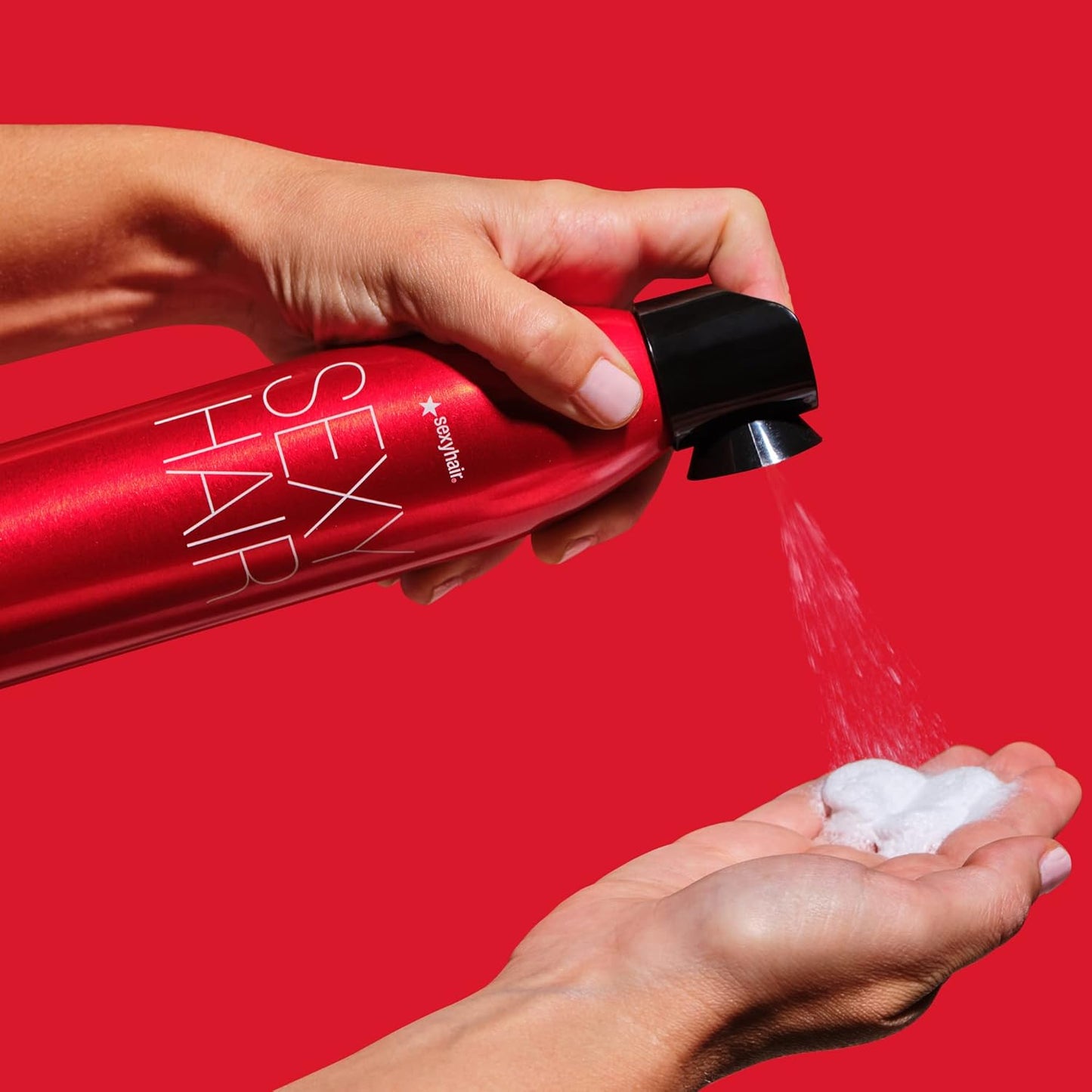 SexyHair Big Root Pump Plus Volumizing Spray Mousse - High Hold & Humidity Resistance | 72-Hour Volume
