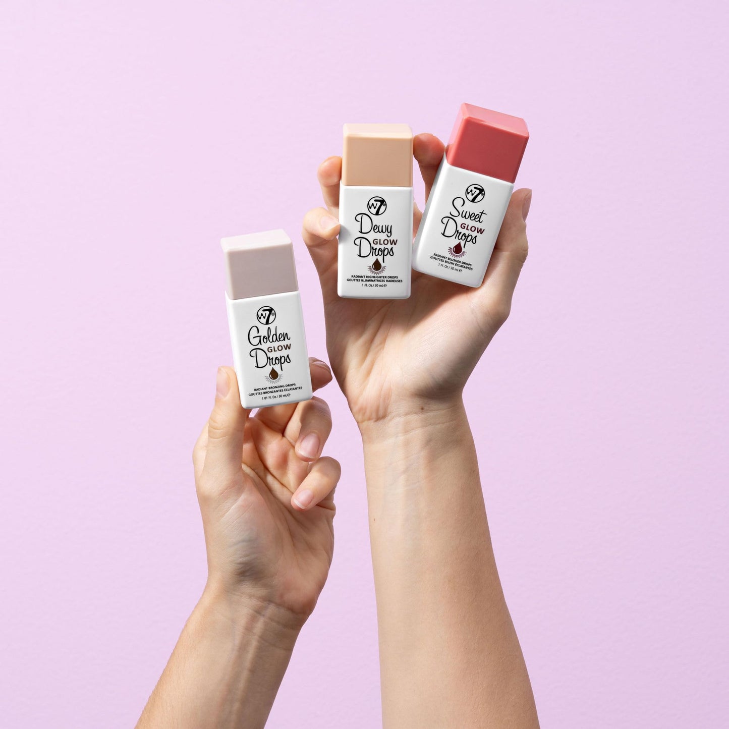 W7 Dewy Glow Drops - Liquid Highlighter Drops For Glowing Skin & A Radiant Finish