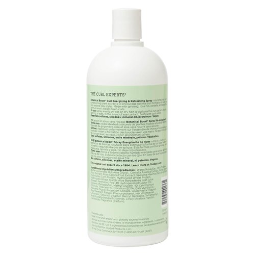 Ouidad Botanical Boost Curl Energizing Spray - Lightweight Curl Refresher for Curly Hair, No Residue, Silicone-Free