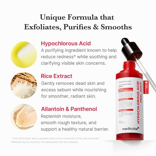 Medicube Peel Shot Exfoliating Serum - Hypochlorous Acid for Pore Control & Hydration | 2.7 fl. oz.