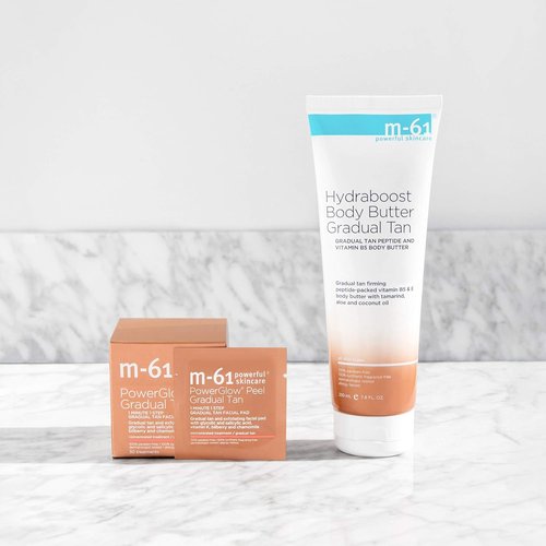 M-61 Hydraboost Gradual Tan Body Butter - Unscented, Hydrating & Firming Lotion for Streak-Free Glow | 7.8 Fl Oz