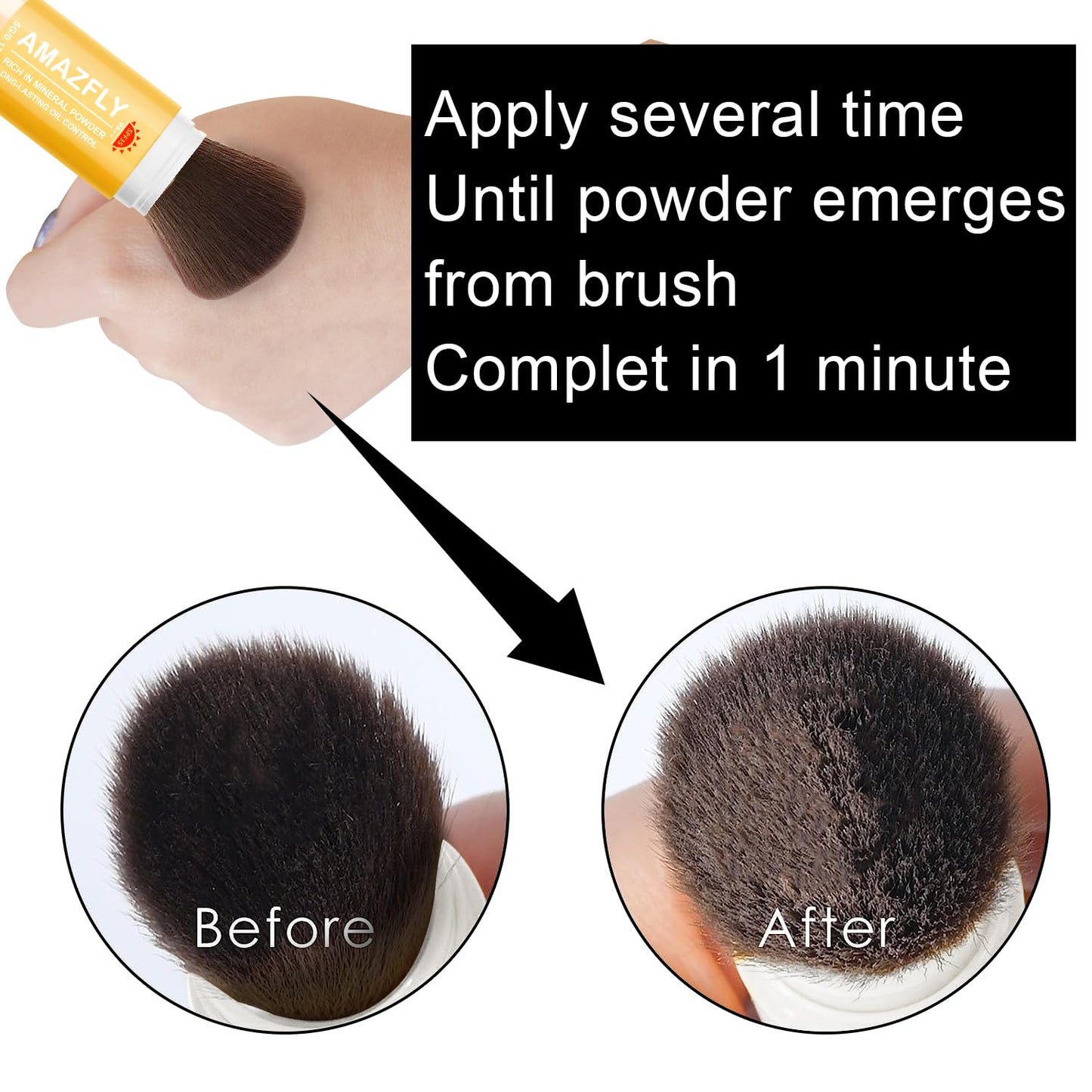 Skiennix Mineral Sunscreen Setting Powder - SPF 35 Brush Powder for Face & Scalp | Lightweight, Oil Control, Translucent