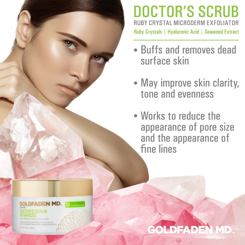 GOLDFADEN MD Microdermabrasion Scrub - Exfoliating Facial Treatment, 1.7 Fl Oz
