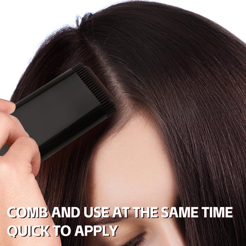 Boobeen Root Touch Up Hair Color Stick，Blendable Hairline Powder for Gray Coverage，Long Lasting Root Cover Up & Thinning Edges,Natural Finish for Women & Men
