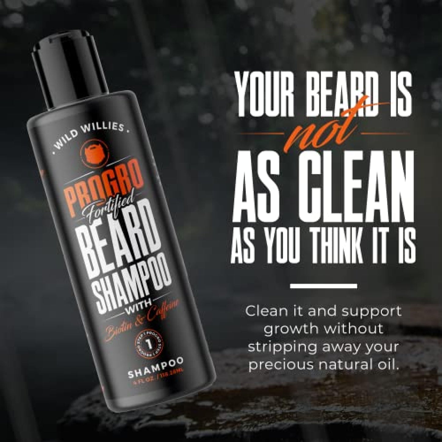 Wild Willies Beard Care Kit for Men - Beard Grooming & Care Kit with Beard Oil, Beard Shampoo, Beard Comb & Beard Brush - Beard Care Set includes Travelling Case